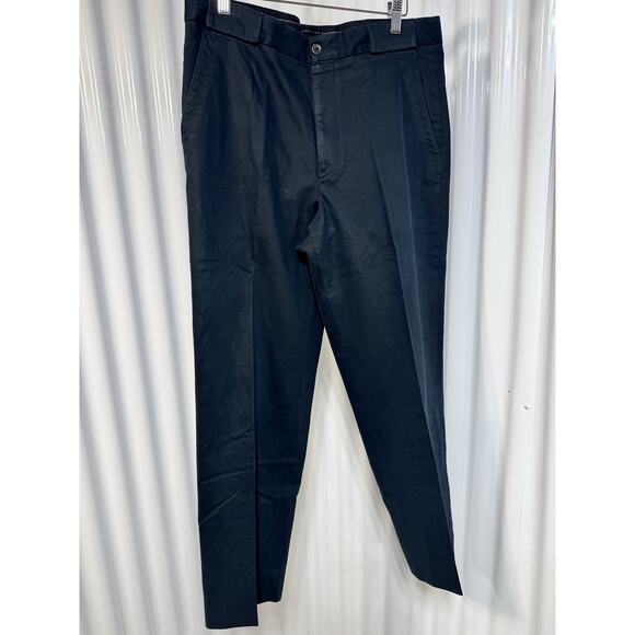 Ermenegildo Zegna Italian Cotton Pants Mens 34 Blue Straight Leg